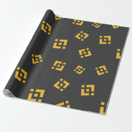 Cool Binance Cryptocurrency Sign Patroon Cadeaupapier