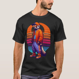 Cool Binturong Moderne Stedelijke Stijl Zonsonderg T-shirt