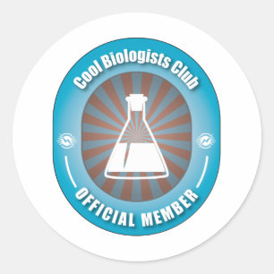 Cool Biologists Club Ronde Sticker