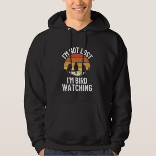 Cool Bird kijken kunst voor mannen vrouwen vogelaa Hoodie