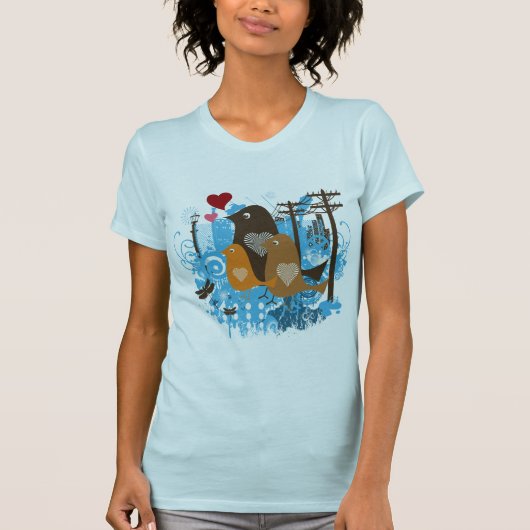 Cool Birds Artwork T-shirt (Voorkant)