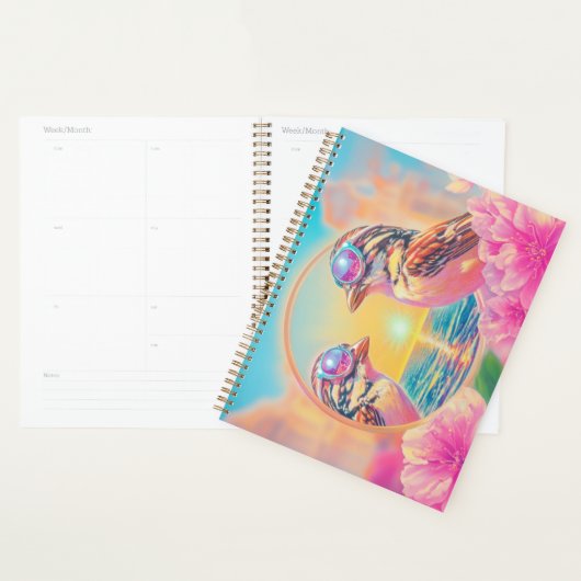 Cool Birds with Sunglasses at Sunset Planner (Display)
