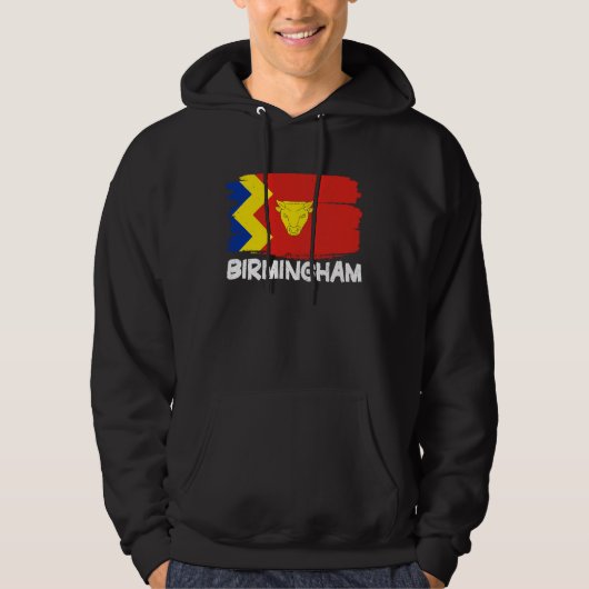 Cool Birmingham Flag Hoodie (Voorkant)