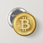 Cool Bitcoin Button (Voorkant /achterkant)