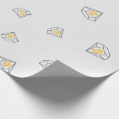 Cool Bitcoin Diamond Cryptocurrency Coin Pattern Cadeaupapier (Hoek)