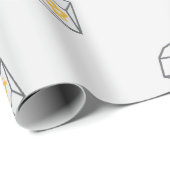 Cool Bitcoin Diamond Cryptocurrency Coin Pattern Cadeaupapier (Rol Hoek)