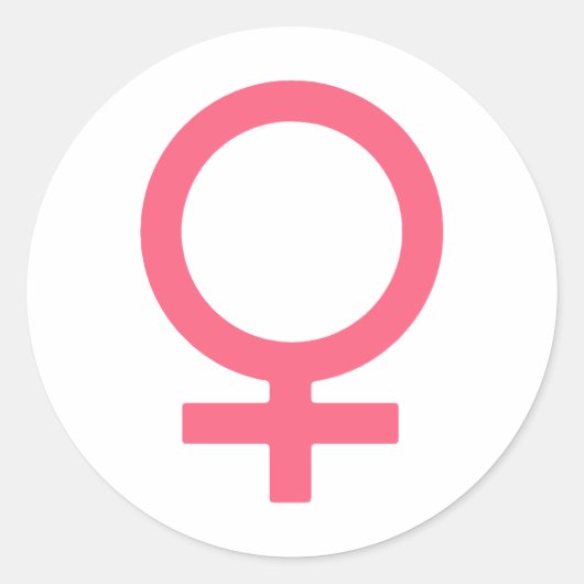 Cool Bittersweet Venus symbool Ronde Sticker (Voorkant)