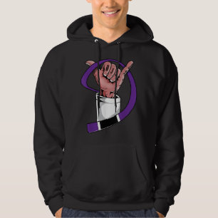 Cool BJJ Paars Belt Gift Brazililian Jiu Jitsu, Ma Hoodie