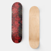 Cool Black and Red Spider Web Design Skateboard (Recto)