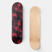 Cool Black and Red Spider Web Design Skateboard (Recto)