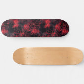 Cool Black and Red Spider Web Design Skateboard (Horz)
