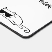 Cool Black and White Cat with Sunglasses Pattern (Coin)