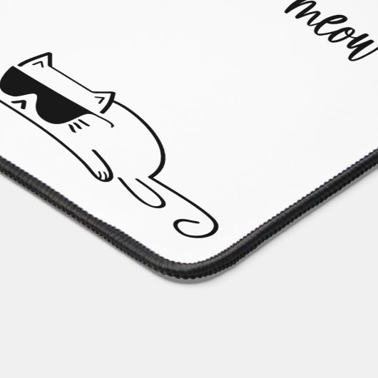 Cool Black and White Cat with Sunglasses Pattern (Coin)