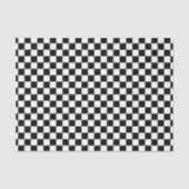 Cool Black and White Checkered Race Flag Pattern Tissuepapier (Voorkant)