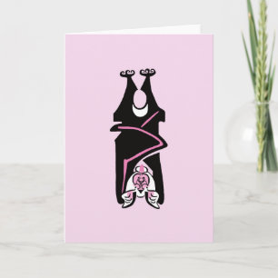Cool Black BAT - Halloween - Wildlife - Roze Kaart