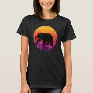 Cool Black Beer Polar Beer Silhouette Animal op Su T-shirt