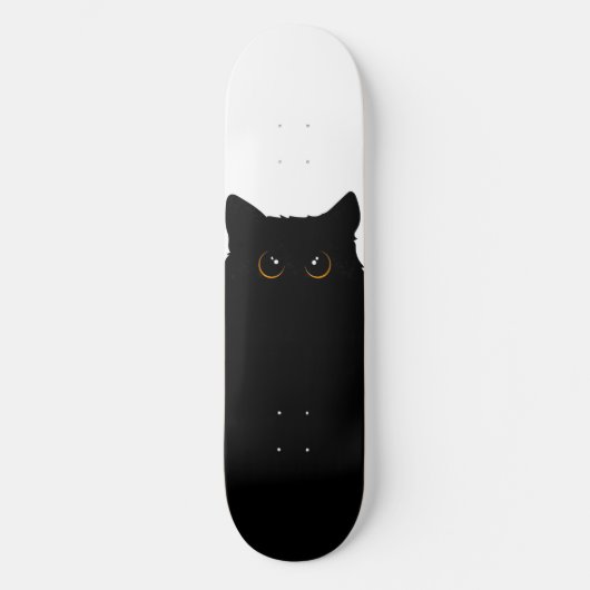 Cool Black Cat Skateboard (Voorkant)