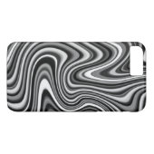 COOL Black en White Digital Marble Pattern Case-Mate iPhone Case (Achterkant (Horizontaal))