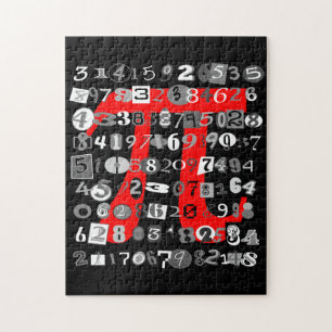 Cool Black en White Digits of Pi Legpuzzel