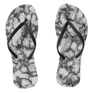 COOL Black en White Marble Pattern Teenslippers
