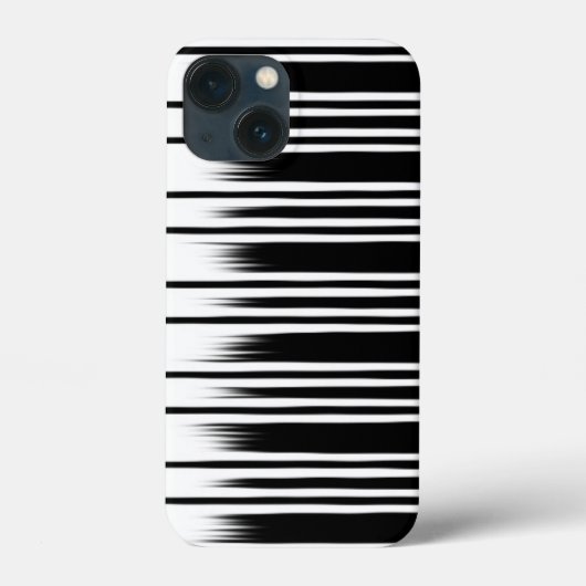 Cool Black en White Striped Pattern Case-Mate iPhone Case (Achterkant)