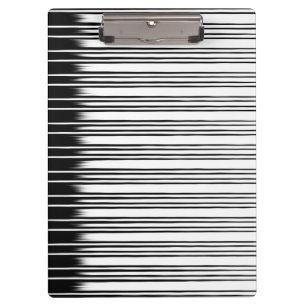 Cool Black en White Striped Pattern Klembord