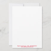 Cool Black-footed FERRET- Natuur -invitatie Kaart (Achterkant)