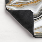 Cool Black Gold-marmer Muismat (Hoek)