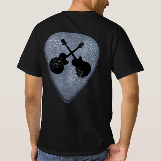 Cool Black Guitars Rock T-shirt (Achterkant)