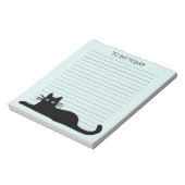 Cool Black Kitty Cat Custom led Notitieblok (Gedraaid)