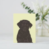 Cool Black Labrador Retriever Dog Briefkaart (Staand voorkant)