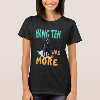 Cool Black Labrador Surfhond T-shirt