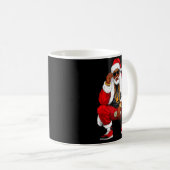 Cool Black Man Santa Claus Christmas African Ameri Koffiemok (Voorkant rechts)