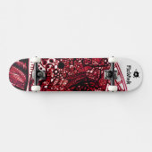 Cool Black Red Skateboard (Horizontaal)