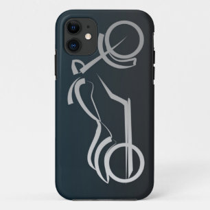 Cool Black Silver Motorcycle Lijst iPhone 11 Hoesje