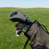Cool Black Skull Dark Grey Golfheadcover (Insitu)