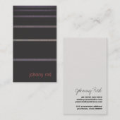 Cool Black Visitekaartje (Voorkant / Achterkant)