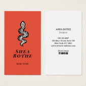 Cool Black White Natuur Logo Visitekaartje (Voorkant /achterkant)