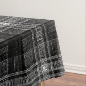 Cool Black & white plaid Skull tablecloe Tafelkleed (Voorbeeld)