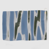 Cool Blauw en Wit Patroon Set van Automatten Golfhanddoek (Horizontaal)