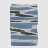 Cool Blauw en Wit Patroon Set van Automatten Golfhanddoek (Voorkant)