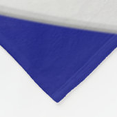 Cool blauw zwart team kleuren gigantisch volleybal fleece deken (Hoek)