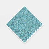 Cool Blauwgroen krokodil Aligator Reptiel Huidpatr Servet (Hoek)