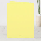 Cool Bleu Jaune 13 Anniversaire Carte d'invitation (Dos)