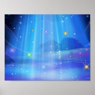 cool bleu magique affiche