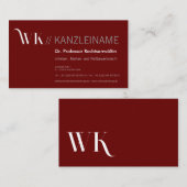 Cool, bleu, noir | Château de cartes moderne (Devant / Derrière)