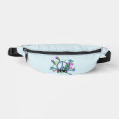 Cool Bleu signe Paix Starr Scrolls sur Bleu clair (Recto)