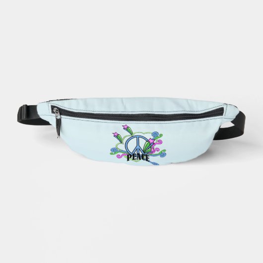 Cool Bleu signe Paix Starr Scrolls sur Bleu clair (Recto)