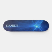 Cool Blue Abstract Skateboard (Horizontaal)