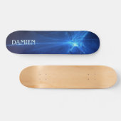 Cool Blue Abstract Skateboard (Horizontaal)